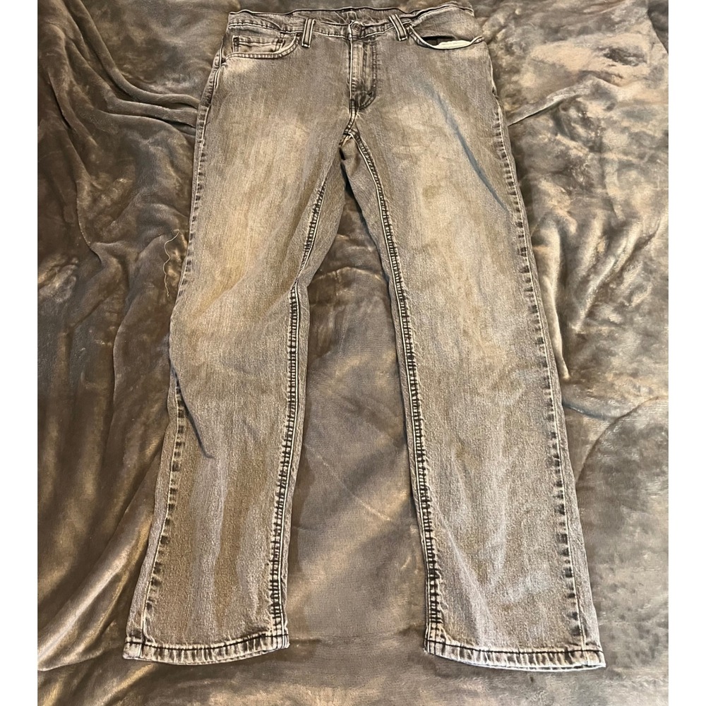 Levis 541 Athletic Taper Gray Denim Jeans Mens 32x32 WaterLess